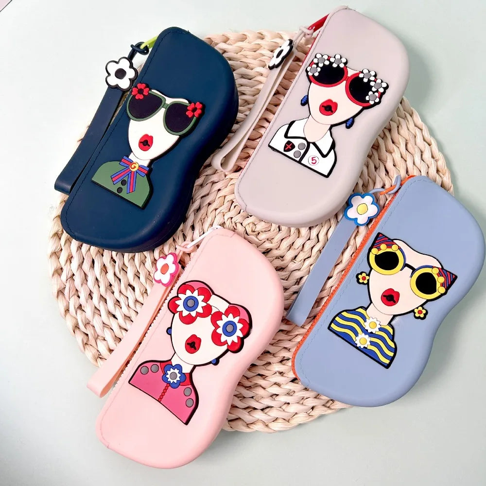 New Multifunctional Glasses Bag Waterproof Silicone Small Items Bags Dustproof Cosmetic Bags Quake