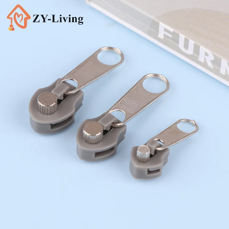 3Pcs Universal Fix Zipper Head Removable Instant Zipper Repair Replacement Bad Buckle DIY Zipper Head Sewing Accessories Quake