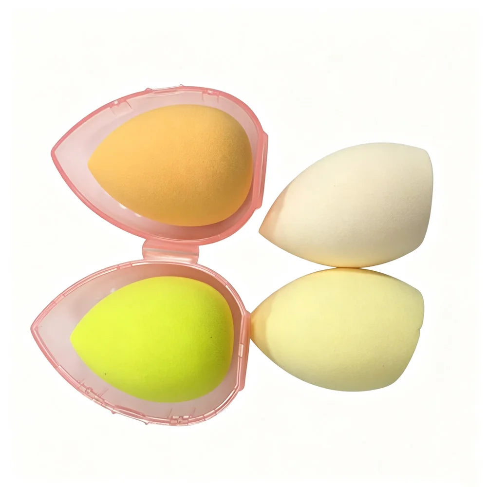 vvocci Gourd Oblique Cut Powder Puff Makeup Sponge Makeup Sponge Beauty Cosmetic Egg 4pcs Beauty Blender Teardrop Quake