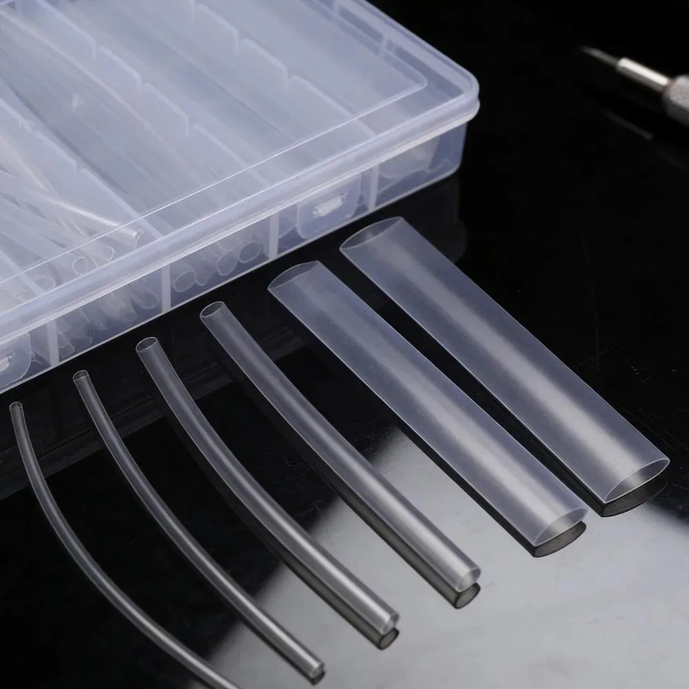 Thin Wall Transparent Heat Shrink Tube Diameter 1.5-13mm Flexible Shrinkable Earphone Line Audio Cable Sleeve Wrapping Sheath Quake