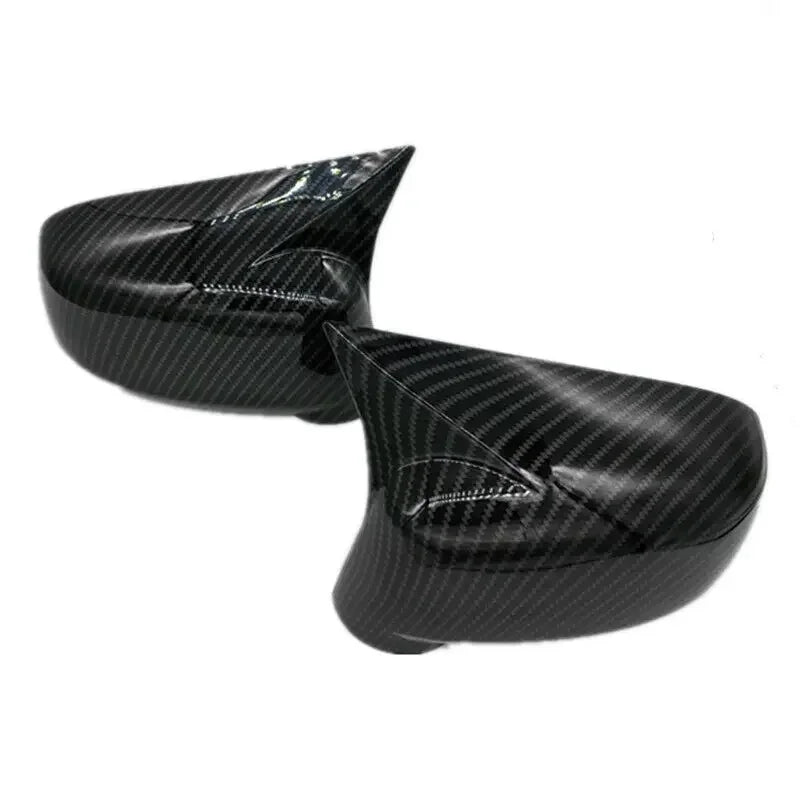 For Nissan Tiida Hatchback 2004-2010 Car Rearview Side Mirror Cover Wing Cap Sticker Exterior Door Rear View Case Trim Carbon Quake Carbon