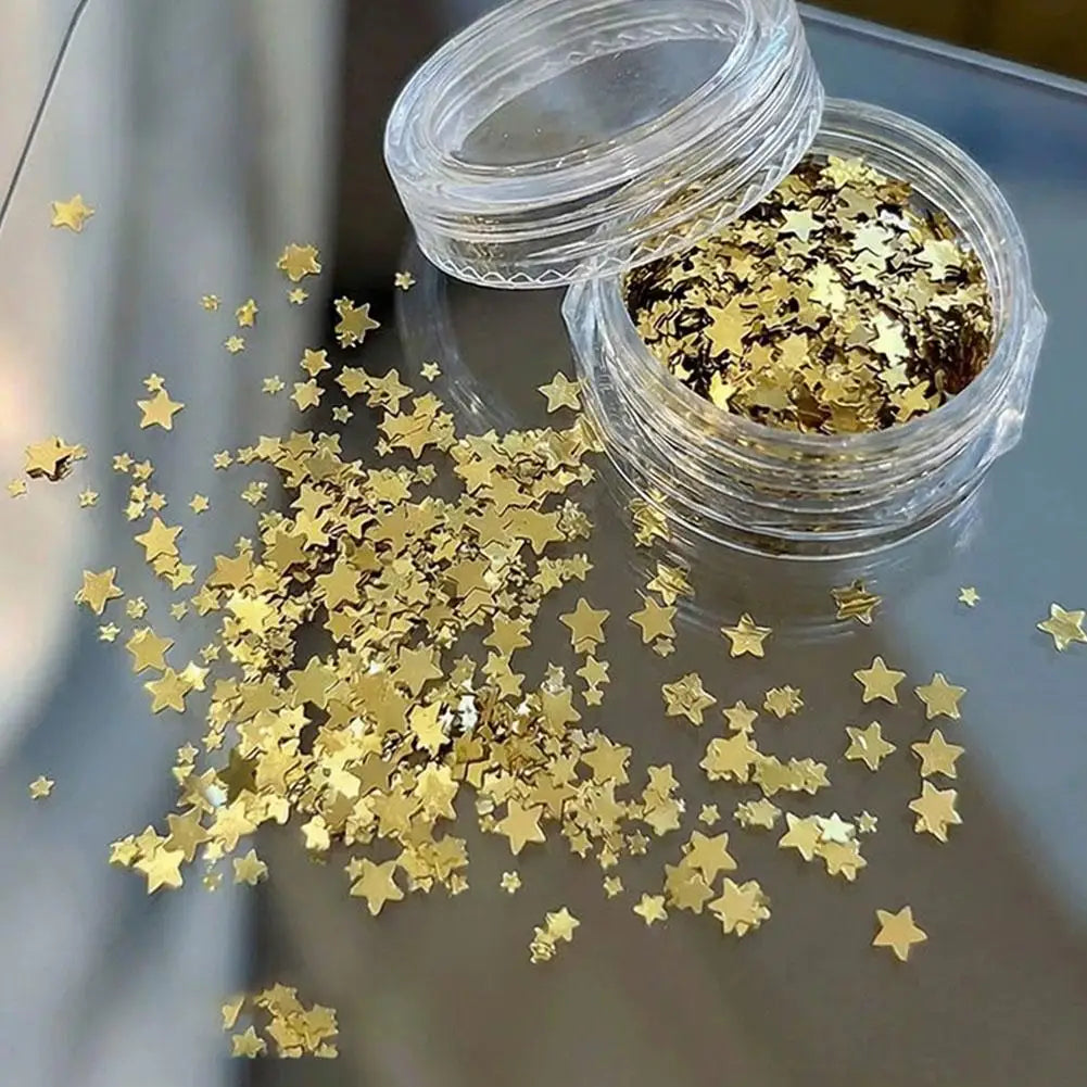 Silver Glitter for Nails Design Shiny Nail Glitter Flakes Sparkling Silver Nail Sequins Starlight Sequins Glitters Nails Charms Quake