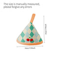 Triangle Anti Scald Pot Ear Sleeve Cute Heat Insulation Cap for Cast Iron Casserole Kitchen Pot Handle Protective Cover Quake cherry