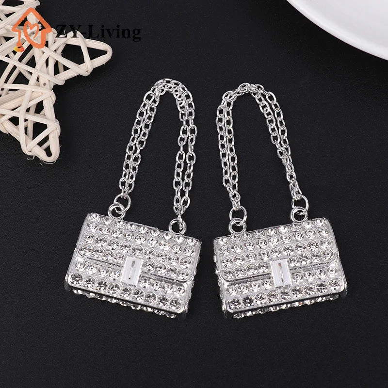 1Pc Metal Chain Handbag Pack Doll Bag Miniature Shopping Handbag For Clothes Dollhouse Miniature Kids Toy Quake