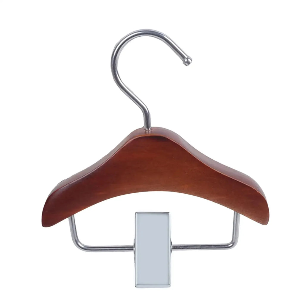 Dog Clothes Hanger Storage Wooden Accessories Keep Your Cat Clothing Neat and Organized for Puppy Retail Pet Apparel Newborn Dog Quake Dark Brown B13785B