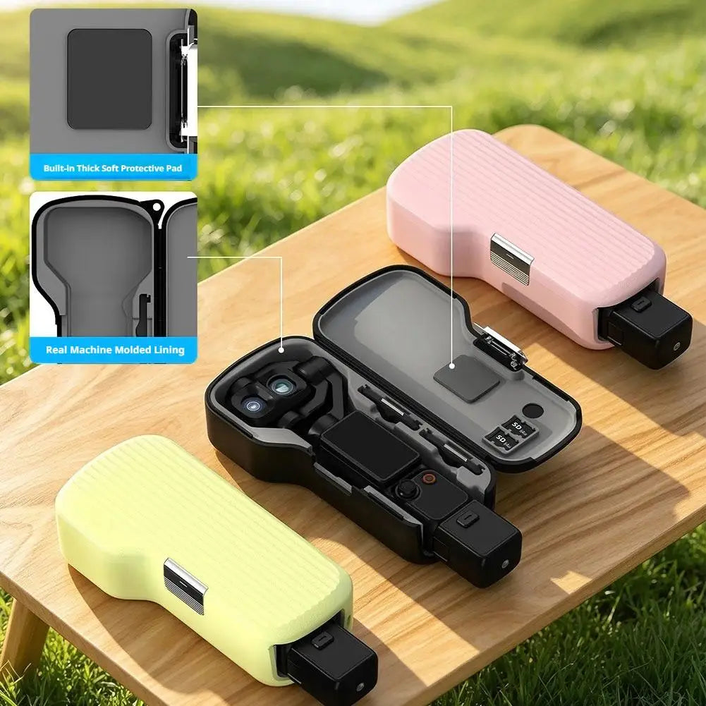 Hard Protective Case for DJI Osmo Pocket 4 Pro Shockproof Silicone Lining Lens Cover Filter Storage Box Camera Accessory Quake