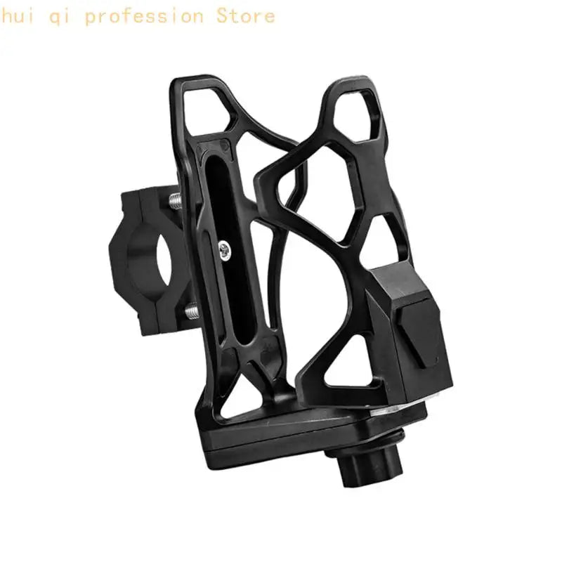 Universal Motorcycle Drink Holder Aluminum Adjustable Cup Mount Quick Installation No Tools Needed for Bike Handlebar H8WE Quake Black China Mainland