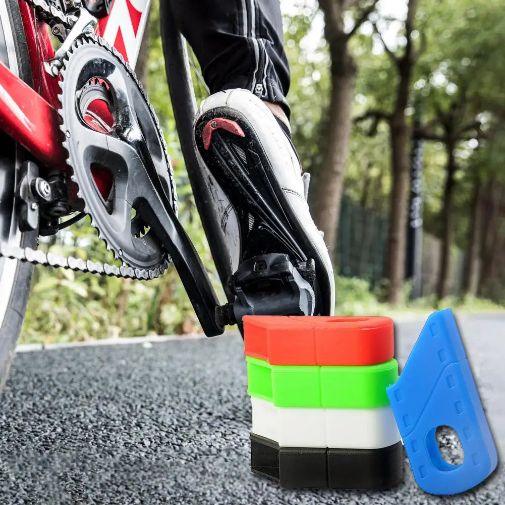1 Pair Convenient Crank Protector Anti-scratch Portable Crank Protective Case Silicone Elastic Crank Protective Cover Quake