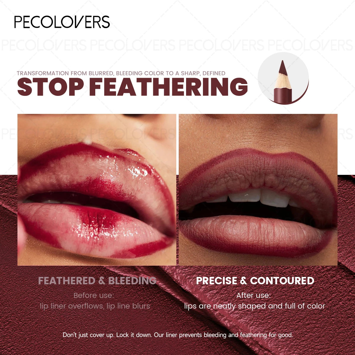 1 Pcs Matte Lip Liner Pencil, Multiple Red Brown Tones Lipstick Pen, Define Lip Lines, Smooth To Slide, Perfect Birthday Gifts Quake