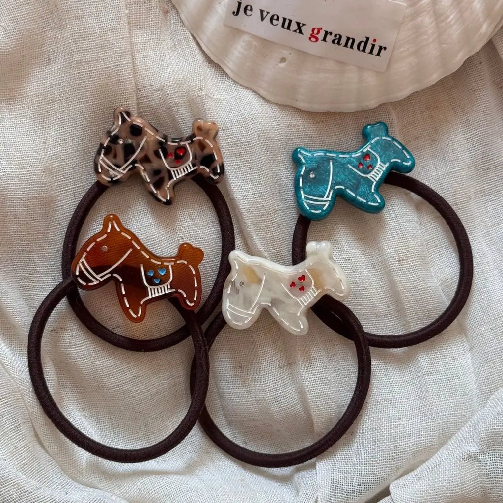 Acetic Acid Pony Rubber Bands Hairbands Women Fashion Versatile Hairbands Basic High Elastic Ponytail Holder Styling Accessories Quake