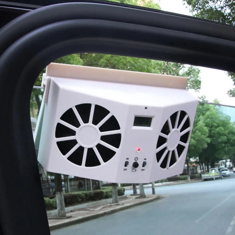 Car Auto Solar Fan Window Cooling Air Vent Vehicle Ventilation System Radiator Car Fans Quake