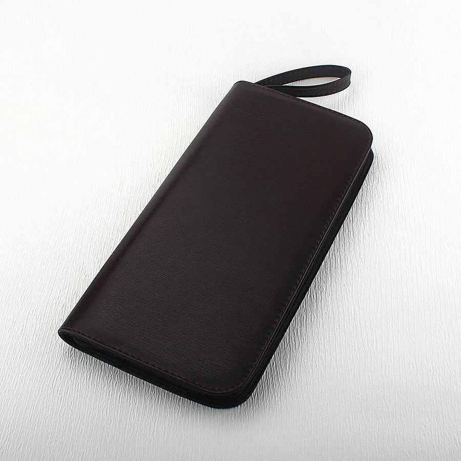 PU Leather Pen Holder Case for 10 24 36 48 Pens Waterproof Storage Organizer Quake 36 Slots-1
