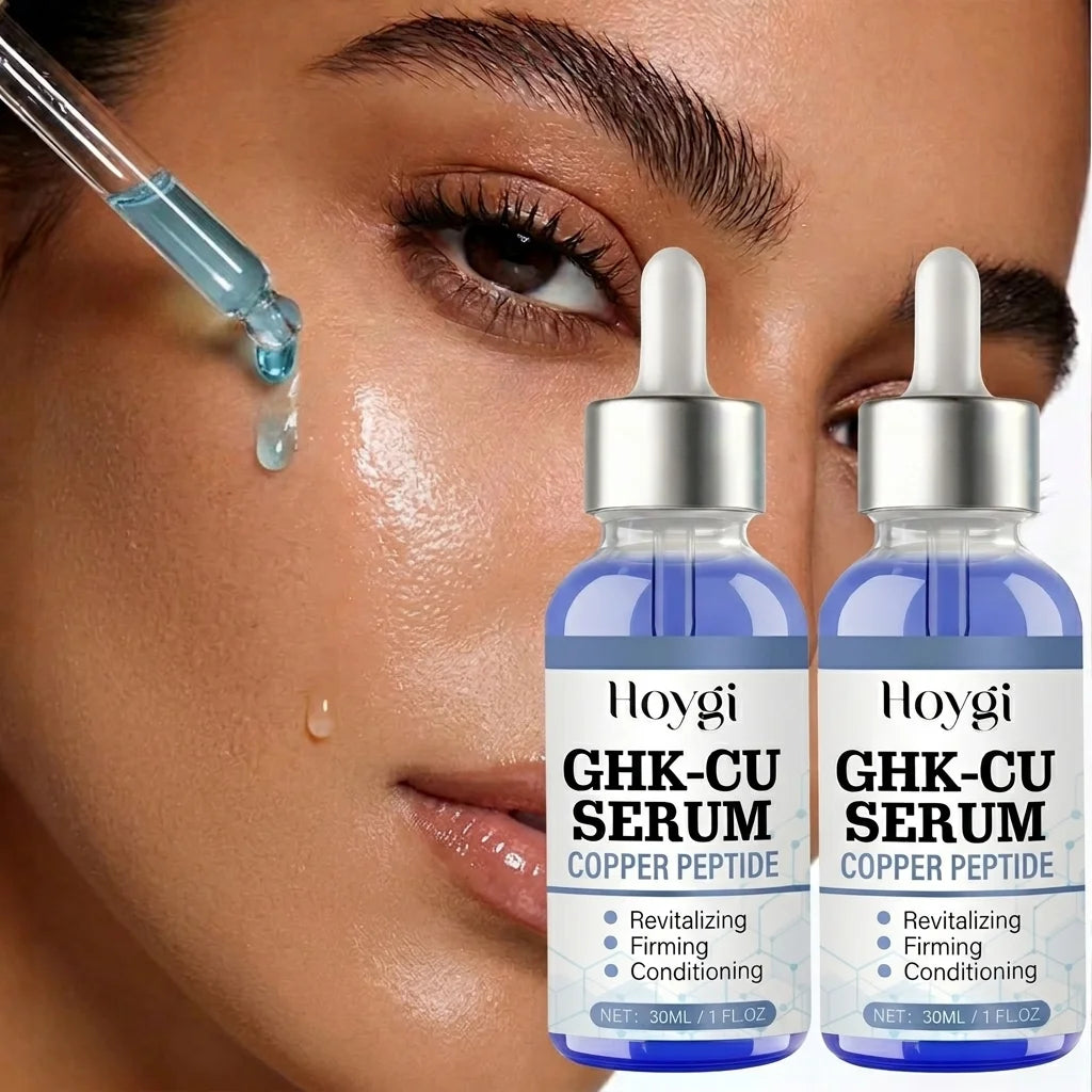 Copper Peptide Serum GHK-Cu Face Firming Lifting Fade Fine Lines Shrink Pores Barrier Repair Hyaluronic Acid Moisturizer Quake