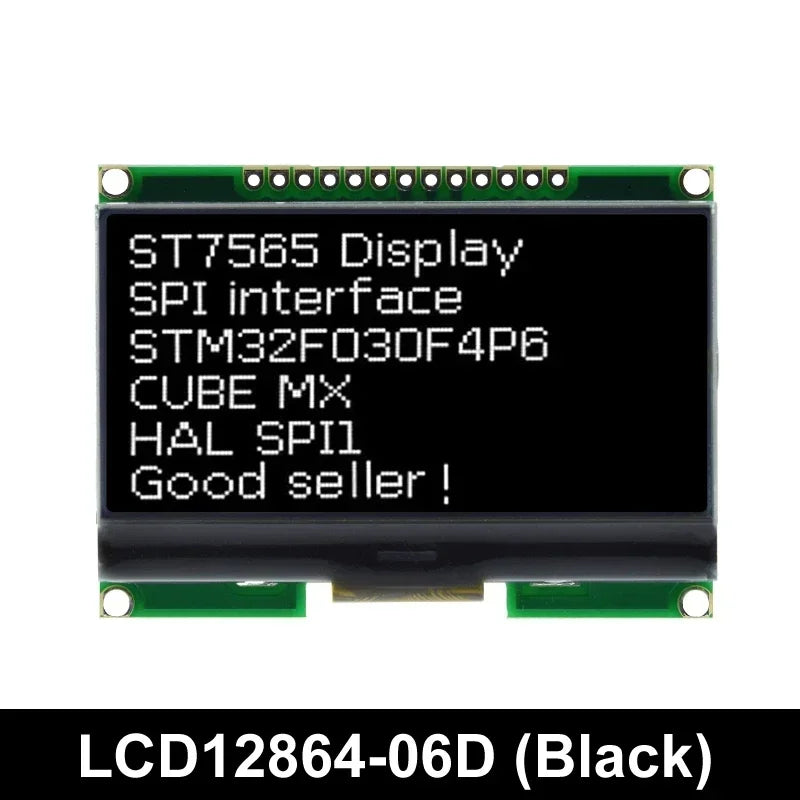 Lcd12864 12864-06D, 12864, LCD Module, COG, With Chinese Font, Dot Matrix Screen, SPI Interface Quake