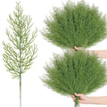 50/1PCS Christmas Artificial Pine Branches DIY Christmas Tree Wreath Gifts Decoration Green Fake Plant Leaves Xmas Home Decor Quake 10PCS green