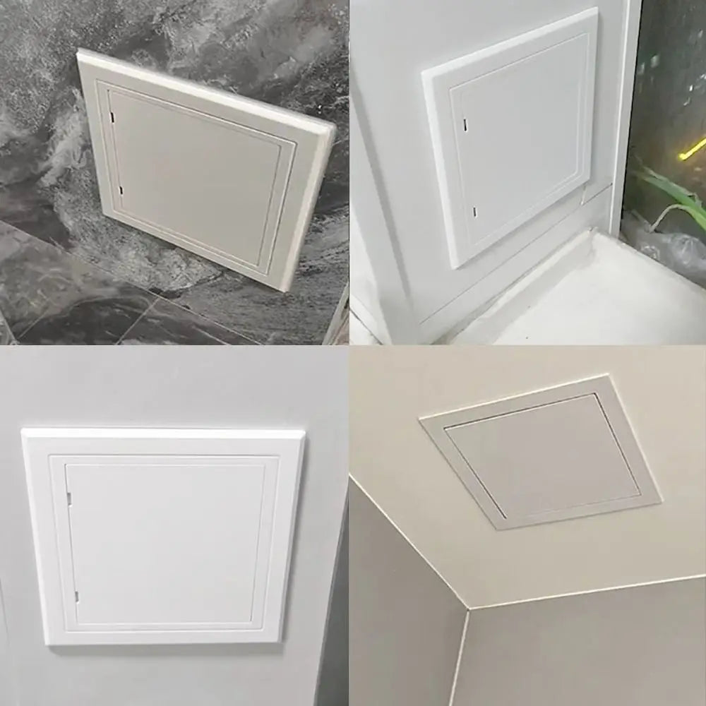 Self-adhesive Access Panel Door Plastic Removable Opening Flap Cover Plate White Hinged Access Hatch Doors Wall Ceiling Quake