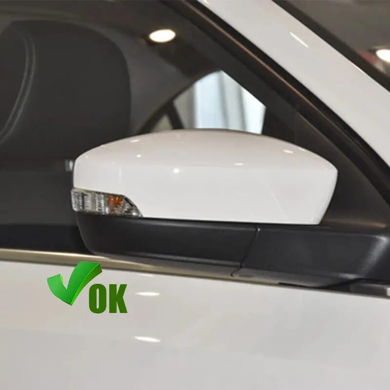 For Skoda Fabia 2015-2020 Rapid 2016-2023 Car Sticker Rearview Side Mirror Cover Wing Cap Exterior Door Rear View Case Trim ABS Quake