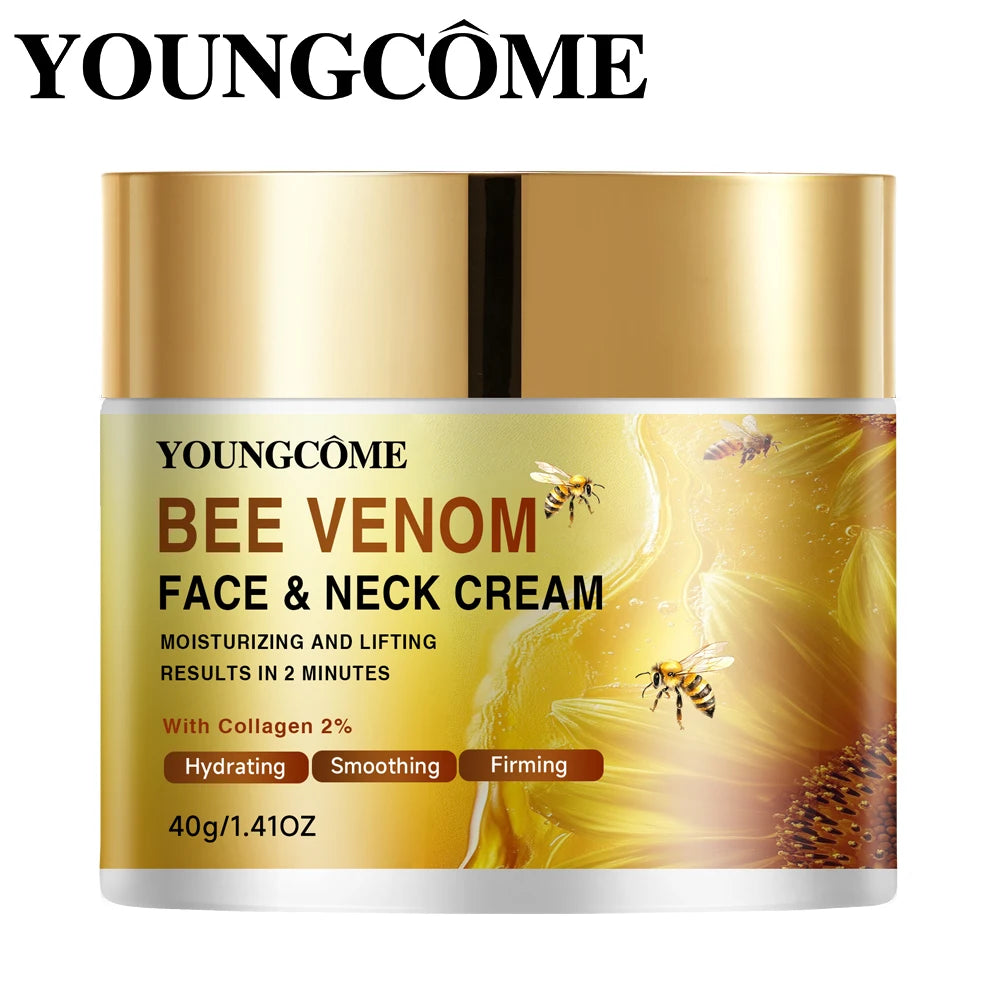Bee Venom Face Cream Firming Lifting Soothing Lighten Redness Repair Damaged Skin Strengthen Barrier Brighten Nourish Face Cream Quake