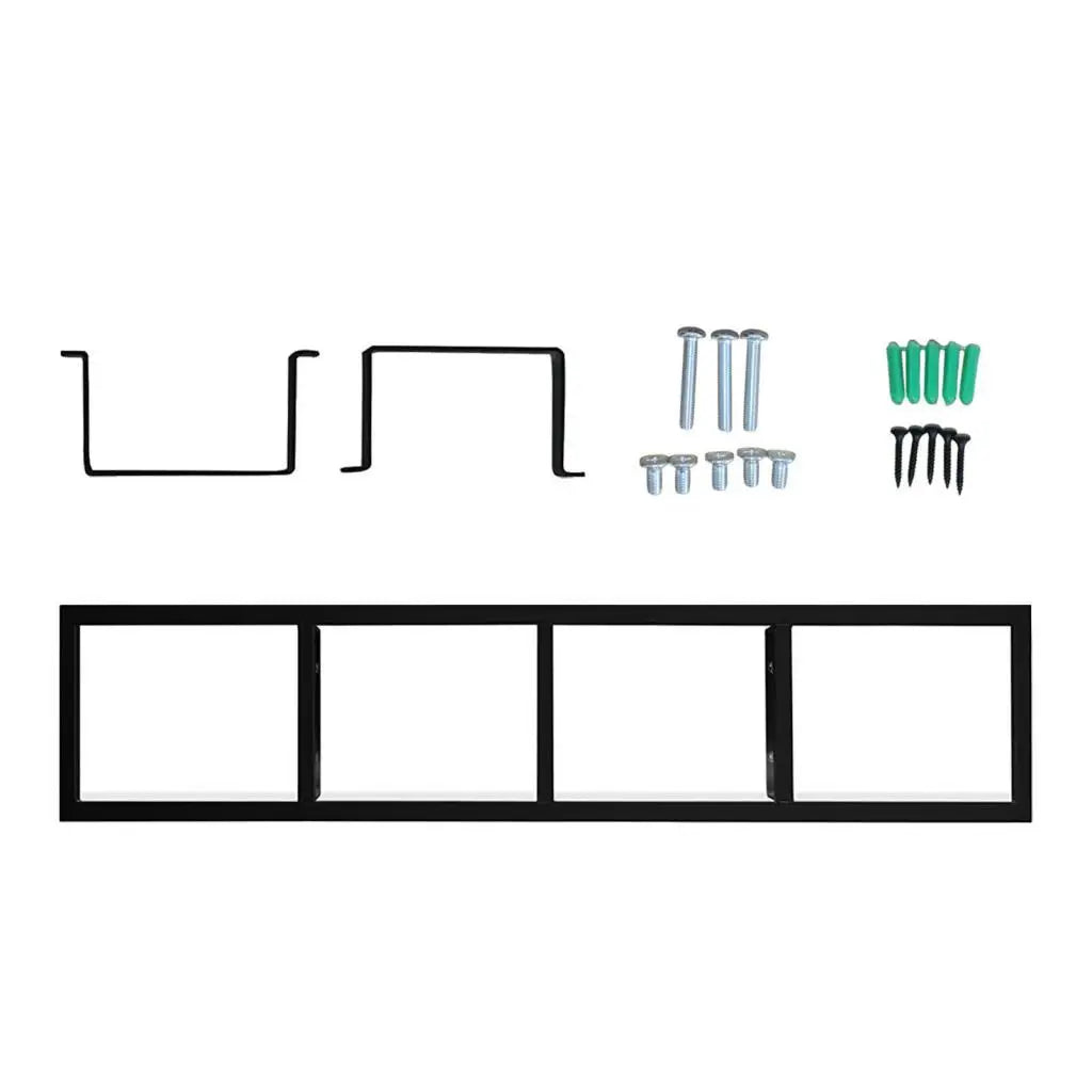 Iron Art Wall Mounted CD DVD Storage Rack Display Shelf Stand Organizer for Media Room Decoration Quake