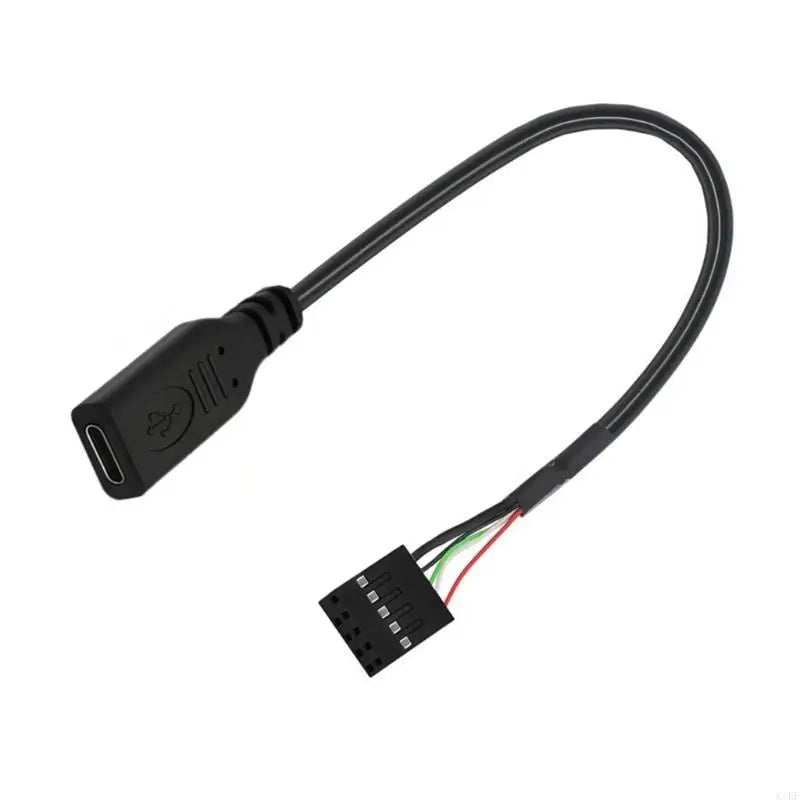Type C Front Port Header Cable, 20CM Female Port to 9-Pin USB Header for Internal Front Port Conversion Wire K1KF Quake without ears CN