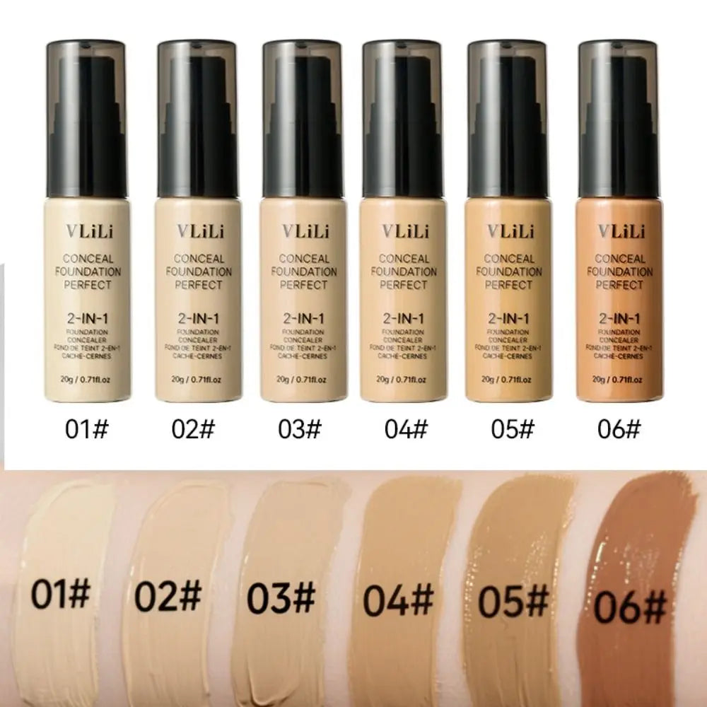 New Waterproof Liquid Foundation Oil-Control Full Coverage Face Foundation Cream Sweat Proof Matte Foundation Concealer Cream Quake