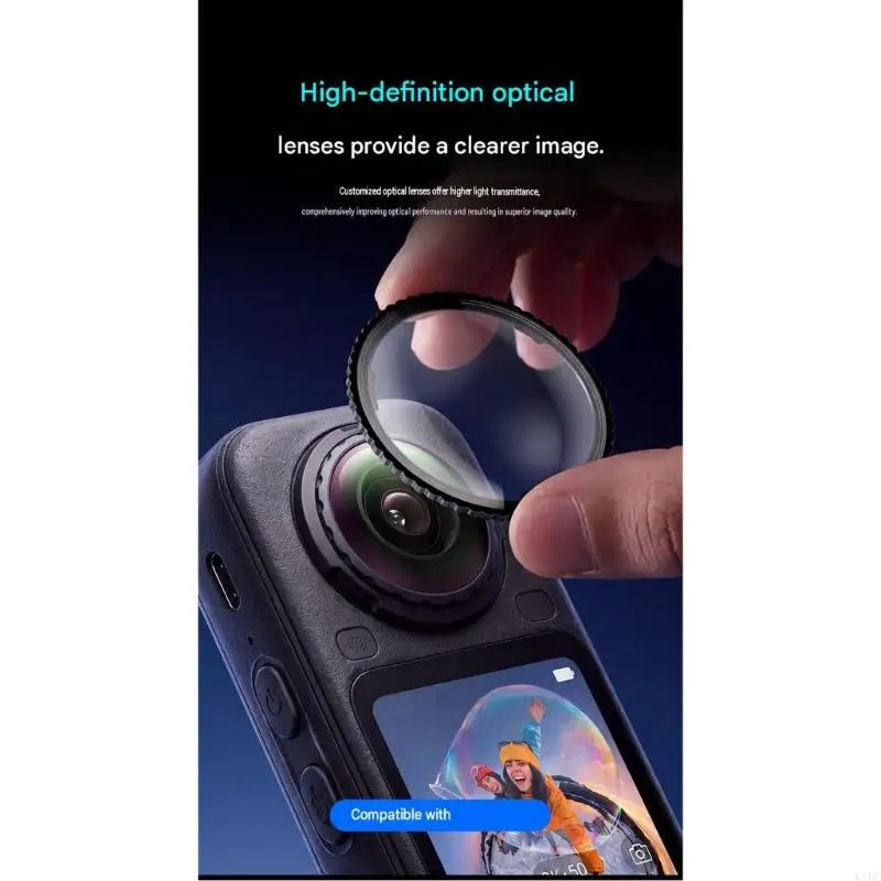 Camera Lens Protector for X6 Front and Rear Lens Cover, On Lens Guard Protections for Clear Travel Carry, K1KF Quake