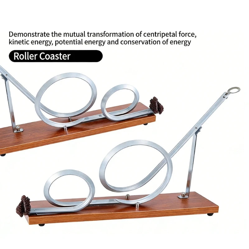 Centripetal Force Experiment Demonstrator Wooden Metal Roller Model For Science Education And Classroom Teaching K1KF Quake