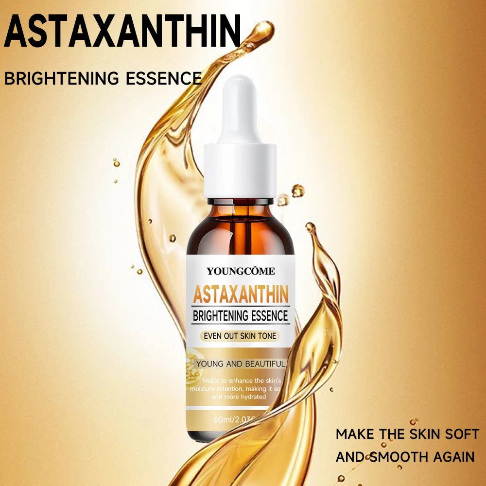 YOUNGCOME Astaxanthin firming and moisturizing essence,Smoothes wrinkles,Skin looks visibly younger 40ML/60ML Quake