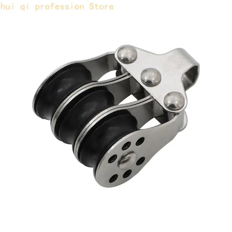 Yacht Deck Sheave Block for Marine Rope Guidance Hardware Use Metal Texture H8WE Quake