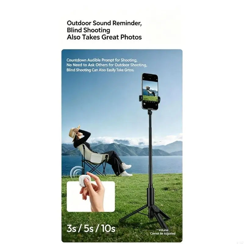 Wireless Phone Camera Remote with 3 Delay Start, Type C Charging, Page Reading Use, and Recording Start for K1KF Quake