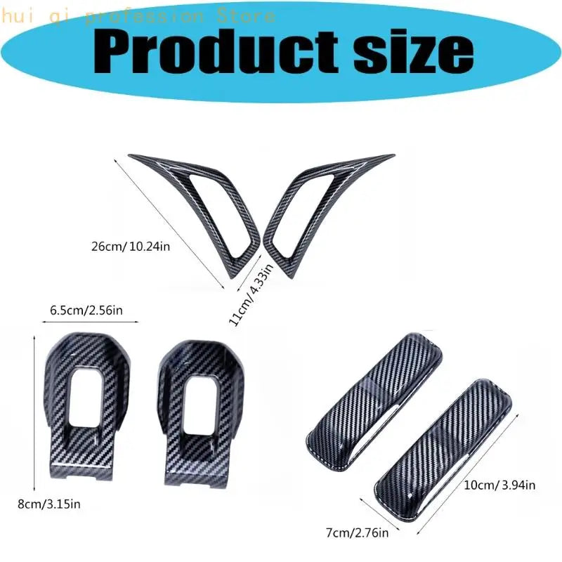 No Drill Hood Side Accent Cover Set for Clean Exterior Detailing H8WE Quake