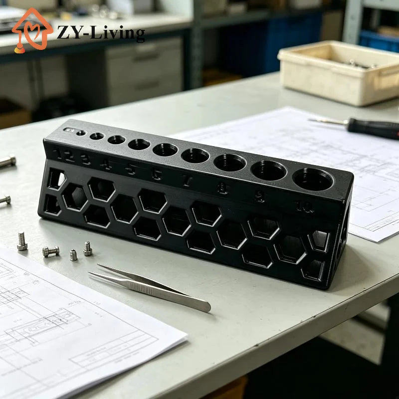 1Pcs 15mm 10-Hole Drill Bit Guide Firmly Fixed Non-Slip Drill Bit Holder Accurate Drilling Auxiliary Drill Bit PVC Pipe Quake