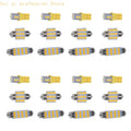 Car Interior LED Bulb Double Pointed Reading Light for Routine Replacement H8WE Quake Pink CN