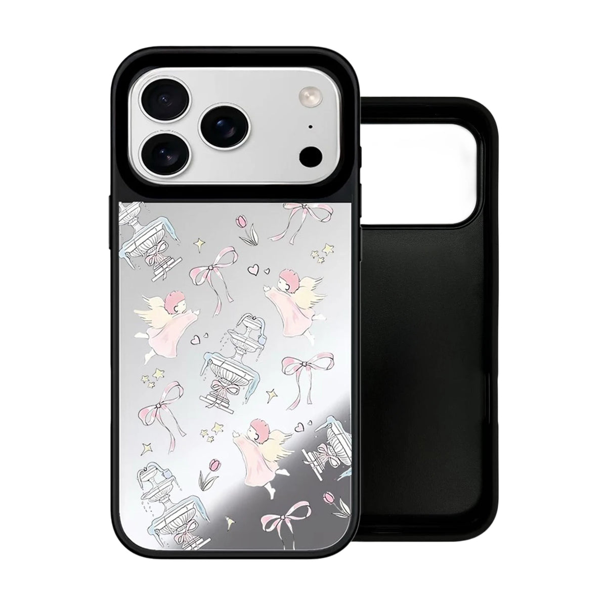 6090479 Mirror Surface Magnetic Phone Case Cover for IPhone 12 13 14 15 16 17 18 Pro Max Case Quake mirror (no magsafe) iPhone 15
