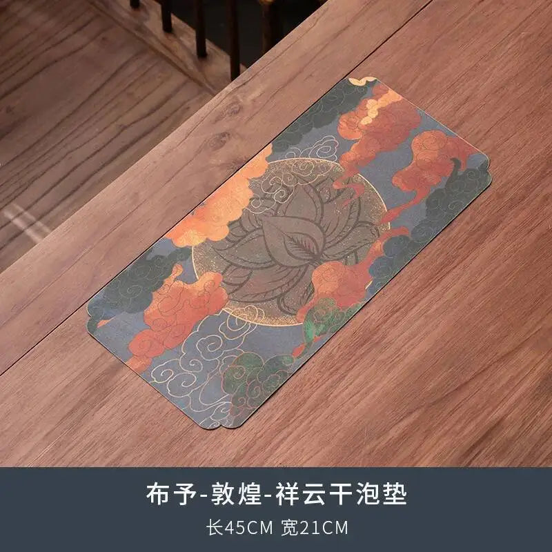 Dry Foam Mat Double-sided Tea Mat Tea Towel Tea Table Mat Teapot Mat Multi-use Tea Ceremony Quake Dry Foam Mat