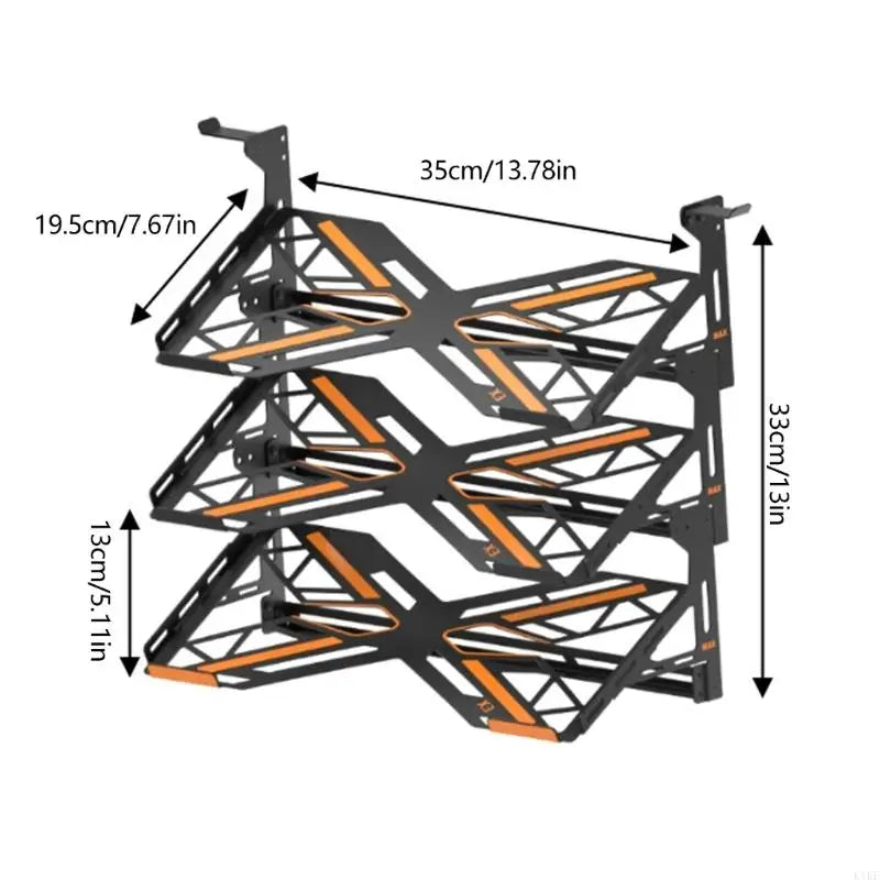 Metal Keyboard Display Stand with Angled Shelf Design and Protective Contact Guards for Collection Display on Desks K1KF Quake