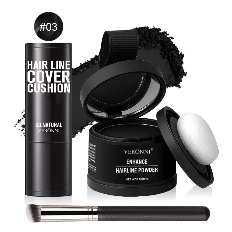 Hairline & Roots Concealer Powder Black Root Natural Instant Waterproof Hairline Shadow Concealer Coverage Repair Fill In Hair Quake 03