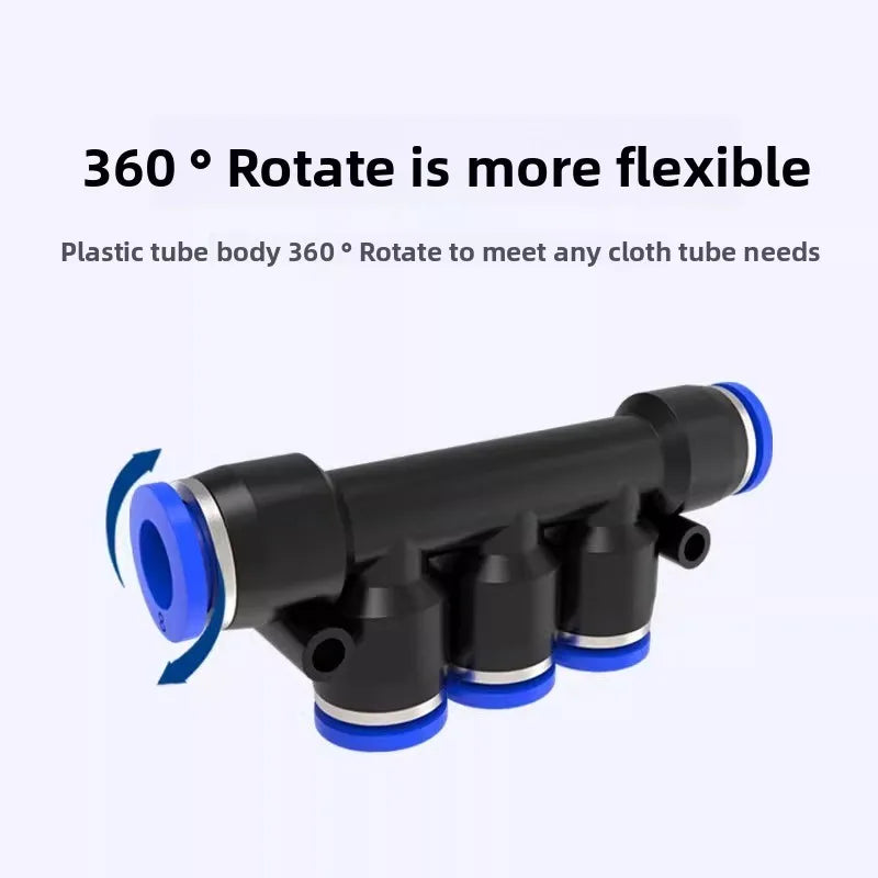 1PC PK PKG Pneumatic fittings: Pneumatic fittings, tubing quick connectors, tee PK6, 8 reducer PKG6-4,hose butt plastic fittings Quake
