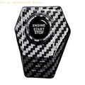 Car Push Start Button Accent Cover for a Cleaner Interior H8WE Quake carbon fiber pattern CN