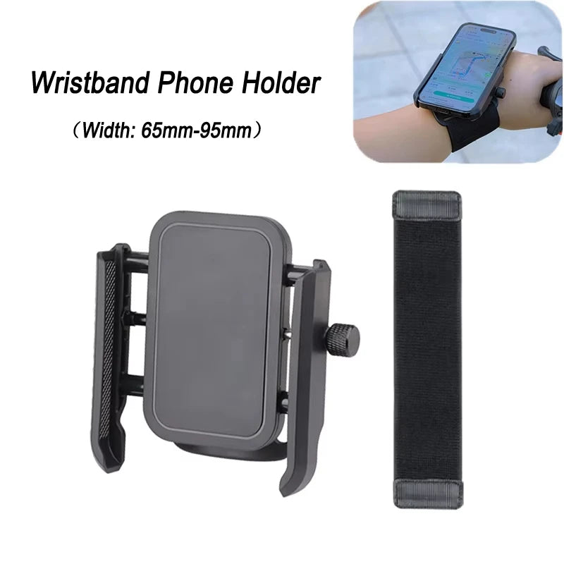 Multi-function Phone Holder for Car 360 Rotation Wristband Mobile Support Universal Phone Stand For Sports Cycling Motorcycle Quake