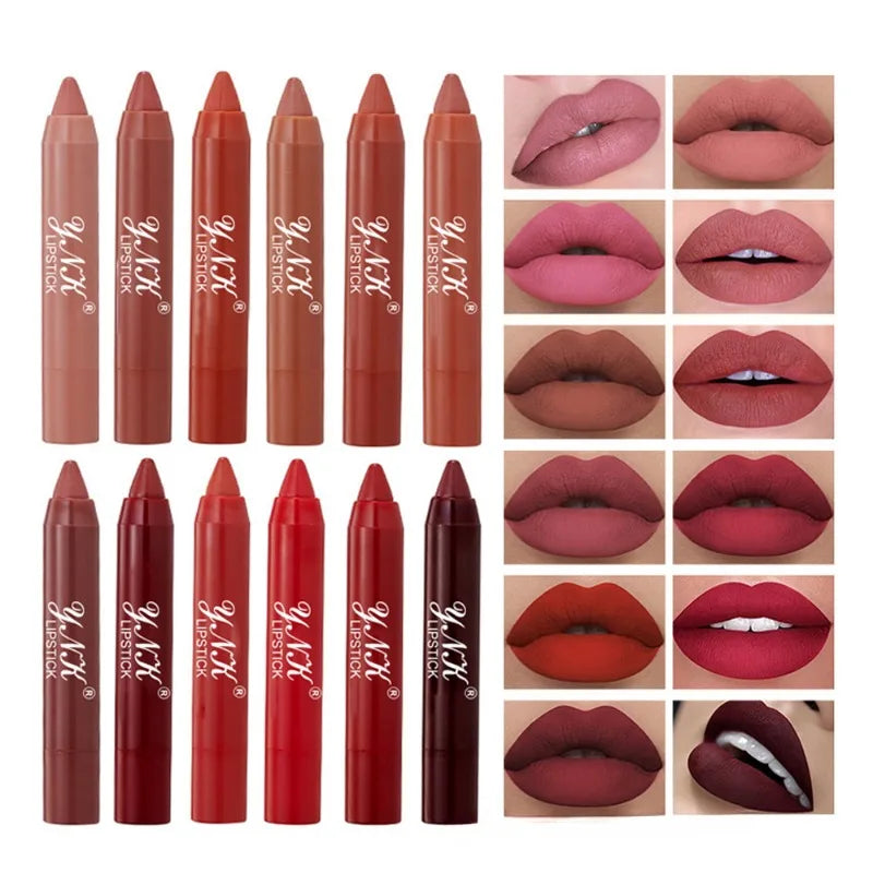 1PC Pink Series Velvet Matte Lipstick Pen Waterproof Long Lasting Red Lipstick Makeup Lip Tint Pen Cosmetic Makeup Quake