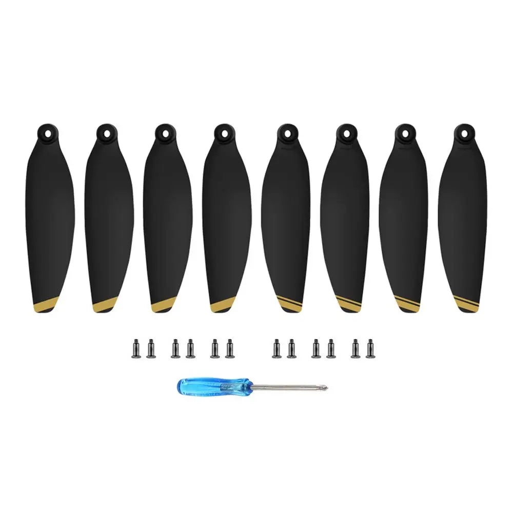 Low Noise For Dji MAVIC Mini 2/SE Props Wing Fans Paddle Wing Accessories Propeller Quake Gold-2 pairs