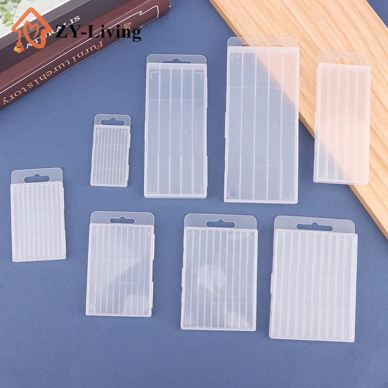 1PCS Transparent 5/10 Hole Plastic Drill Bit Storage Box Empty Tool Organizer for Woodworking Drill Quake