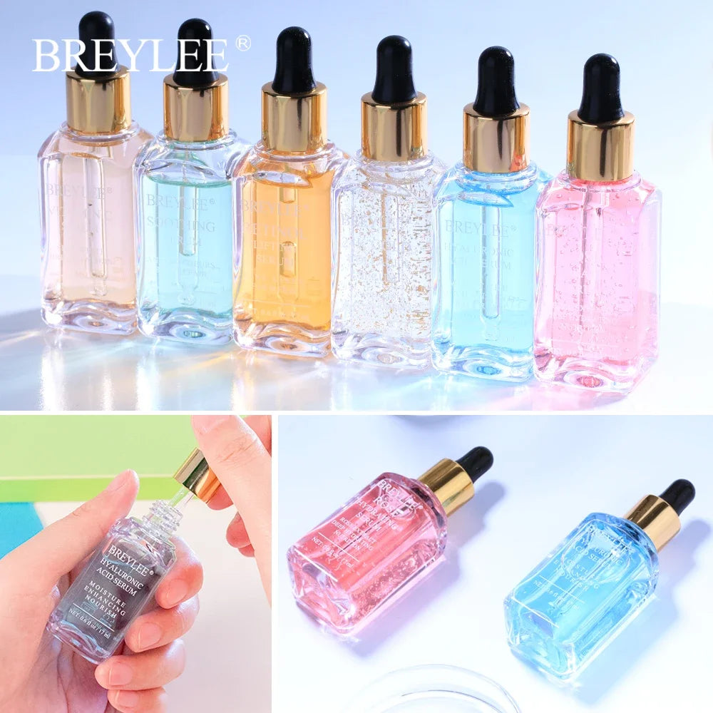 BREYLEE Retinol Face Serum Vitamin C Brighten Tone Essence Hyaluronic Acid Moisturizing Anti Aging Cream Firming Skin Care 17ml Quake