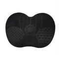 Makeup 1Pc Cup Brush Cleaner Silicone Apple-Shaped Pad With Suction For Effective Cosmetic Tool Cleaning Quake M6 1PC-Black
