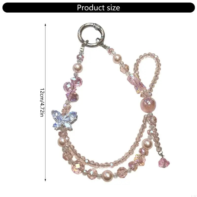 Women Girls Cellphone Pendant Hanging Cord Beaded Telephone Strap Jewelry Chain K1KF Quake