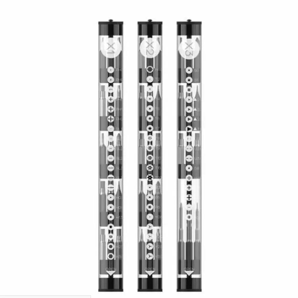 Multifunction Precision Screwdriver Bits S2 Alloy Steel Magnetic Tip Kit for Small Device Repair Quake