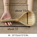 Hand‑Woven Bamboo Skimmer Ladle, Long Handle Kitchen Strainer for Noodles Dumplings Rice Noodles Cooking Utensil Quake M