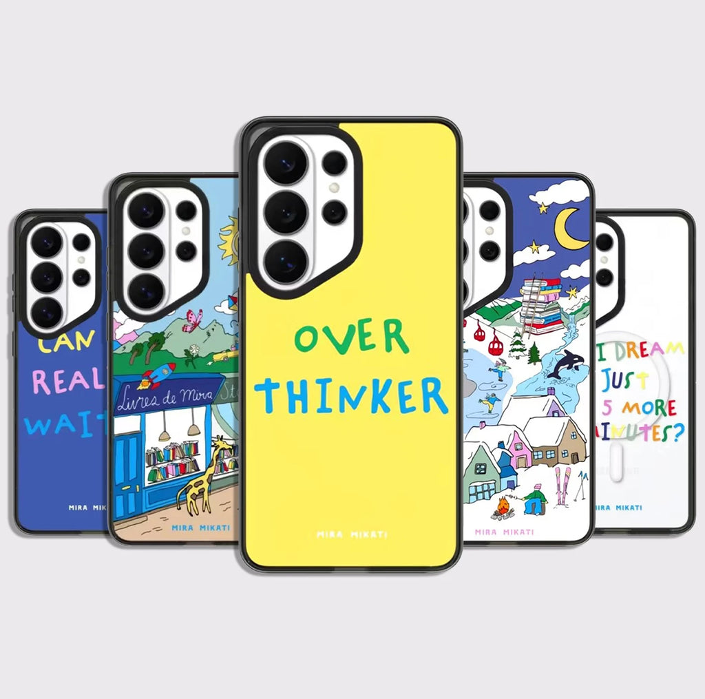 Over Thinker Rocket Pattern Acrylic Magnetic Case: Compatible with Samsung Galaxy S23 U S24U S25 S26 Ultra S25+ S26 Plus Shell Quake