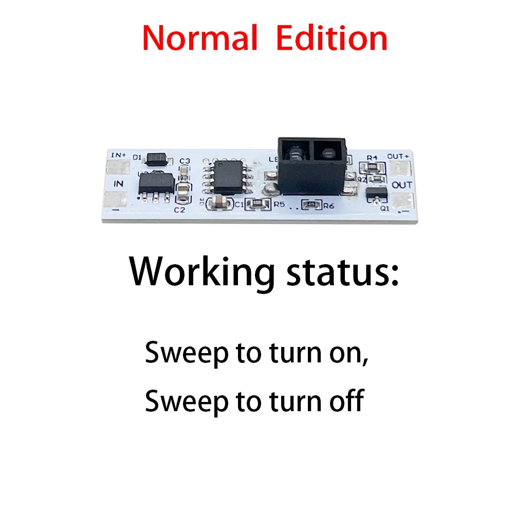 Touch Switch Capacitive Module 5V-24V 3A LED Dimming Control Lamps Active Components Short Distance Scan Sweep Hand Sensor Quake